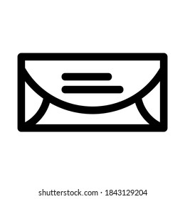 sealed envelope icon or logo isolated sign symbol vector illustration - high quality black style vector icons
