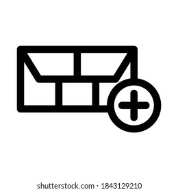sealed envelope icon or logo isolated sign symbol vector illustration - high quality black style vector icons
