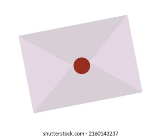 Sealed envelope icon. Vector illustration