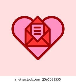 Sealed with Love Valentine's Day Heart and Letter