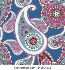 sealess paisley background