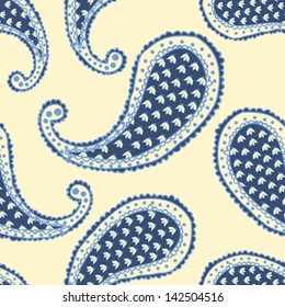sealess paisley background