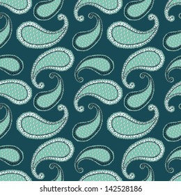 sealess paisley background