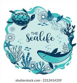 The Sealife Vector Poster Design