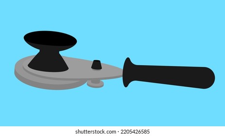 Sealing key for conservation, illustration, vector, cartoon