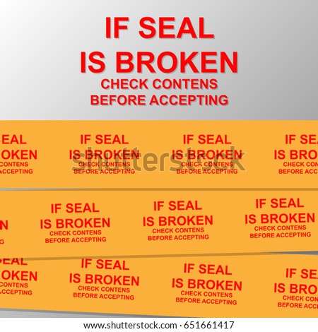 Sealing Security Tape on Logistic Delivery Packing Protect Track
