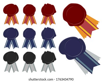 Sealing wax medal or medal