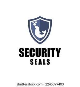 seals logo design sea lion security tech data 