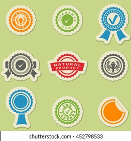 Seals simply symbols for web and user interface