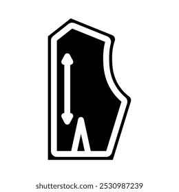 costura subsídio dressmaking fashion glyph icon vetor. costura subsídio dressmaking fashion sign. símbolo isolado ilustração