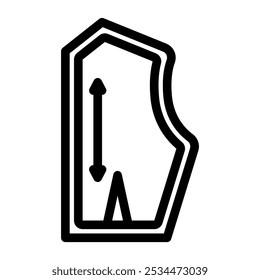 costura bonificação dressmaking fashion line icon vetor. costura bonificação dressmaking fashion sign. isolado contorno símbolo ilustração preta