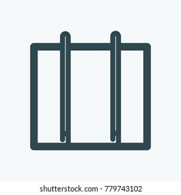 Seam Metal Roof Vector Icon