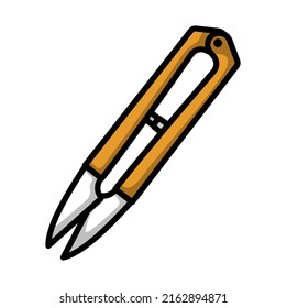 Icono del Ripper de costura. Contorno de negrita editable con diseño de relleno de color. Ilustración vectorial.