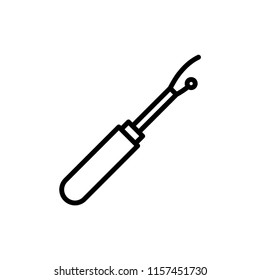Seam ripper icon Outline Vector