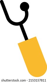 Cojín de costura, ilustración, vector sobre un fondo blanco.