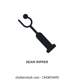 seam ripper isolated icon. simple element illustration from sew concept icons. seam ripper editable logo sign symbol design on white background. can be use for web and mobile