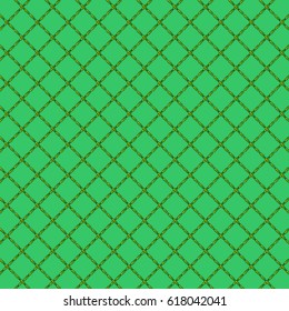 Seam of squares, abstract background of green.