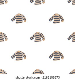 Seaman clothes pattern seamless background texture repeat wallpaper geometric vector