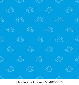 Seaman clothes pattern vector seamless blue repeat for any use