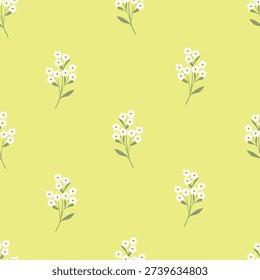 seameless floral pattern decoration on lite red