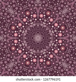 Seamelss vector violet - lilac pattern