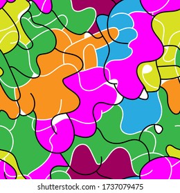 Seamess backdrop with chaotic wave shapes.