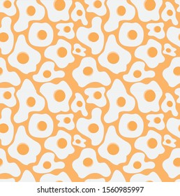 seamleass pattern : Scrambled eggs Seamless Pattern ,for print on fabric,textile,book cover ,packaging 