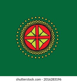 ilustraciones del vector verde de fondo de costura