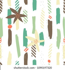 Seamles cute floral pattern
