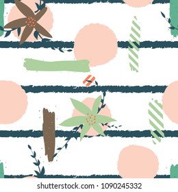 Seamles cute floral pattern