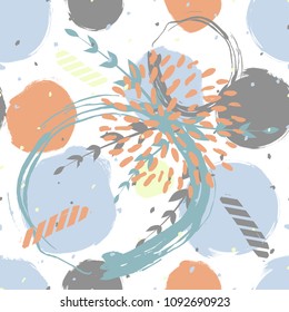 Seamles cute floral pattern