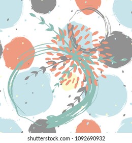 Seamles cute floral pattern