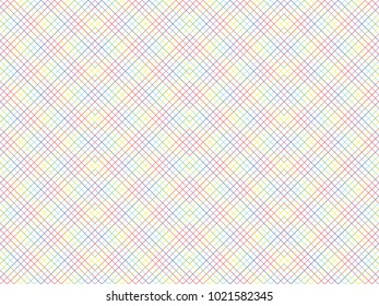 Seamles diagonal square line pattern vector. Design stripe colorful on white. Design print for textile, fabric, wallpaper, background. Set 1