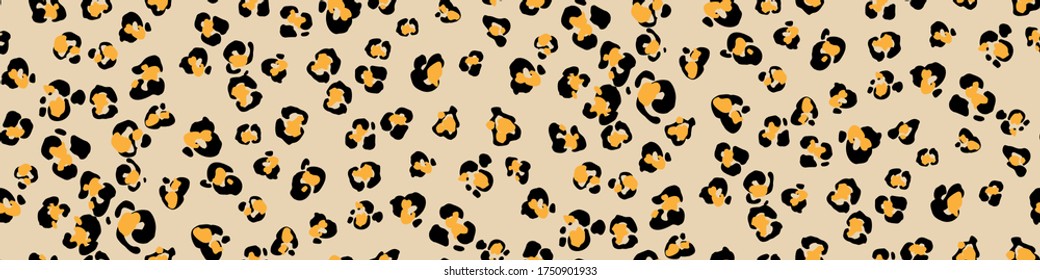 Seamles faux leopard trendy skin pattern. Abstract animal print. Leo Animal Splat. Make Cheetah Print. Cheetah Leather Camouflage. Vector template for the design of fabrics, bags, furniture trim