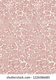 seamles floral pattern William Morris vector