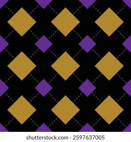 Seamles geometric pattern with black background