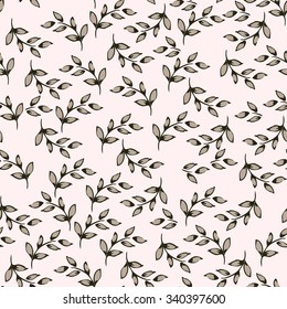 Seamles leaf background pattern in vector