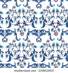 Seamles, Ottoman Turkish Tile Pattern