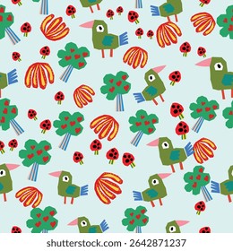 seamles pattern with childish style