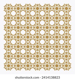 Seamles pattern flowers gold colour