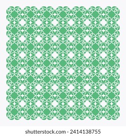 Seamles pattern flowers green colour