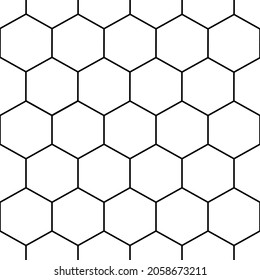 seamles pattern with hexagons. hexagon net