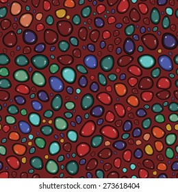 seamles pattern with jewelery stones
