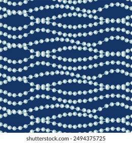 Seamles  pattern print vector wallpaper background with beads art decor glamour beautiful elegant art for paper, textile, pack etc