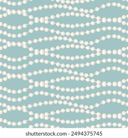 Seamles  pattern print vector wallpaper background with beads art decor glamour beautiful elegant art for paper, textile, pack etc
