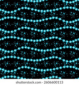 Seamles pattern print vector wallpaper background with beads art decor glamour beautiful elegant art for paper, textile, pack etc	
