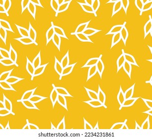 seamles pattern of wheat for the design of fabric, textile, background