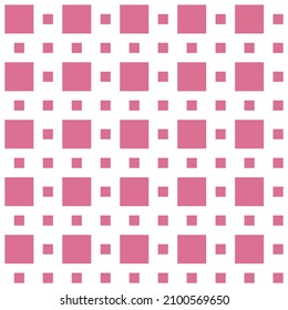 Seamles pink square and mini square of color trends for pattern