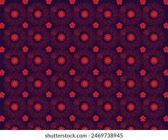 Seamles raster decorative pattern with ornament. Background for printing on paper, wallpaper, covers, textiles, fabrics, for decoration, decoupage, scrapbooking and other