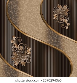 seamles signatur gold for textile